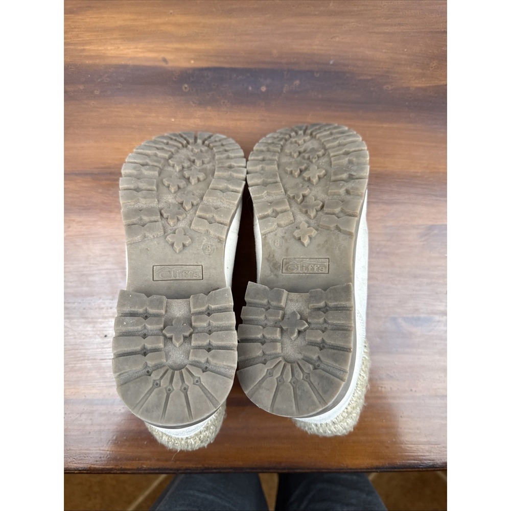Cliffs by White Mountain Pathfield Lace Up Cuff Winter Boots size 8M Cream - Picture 11 of 13